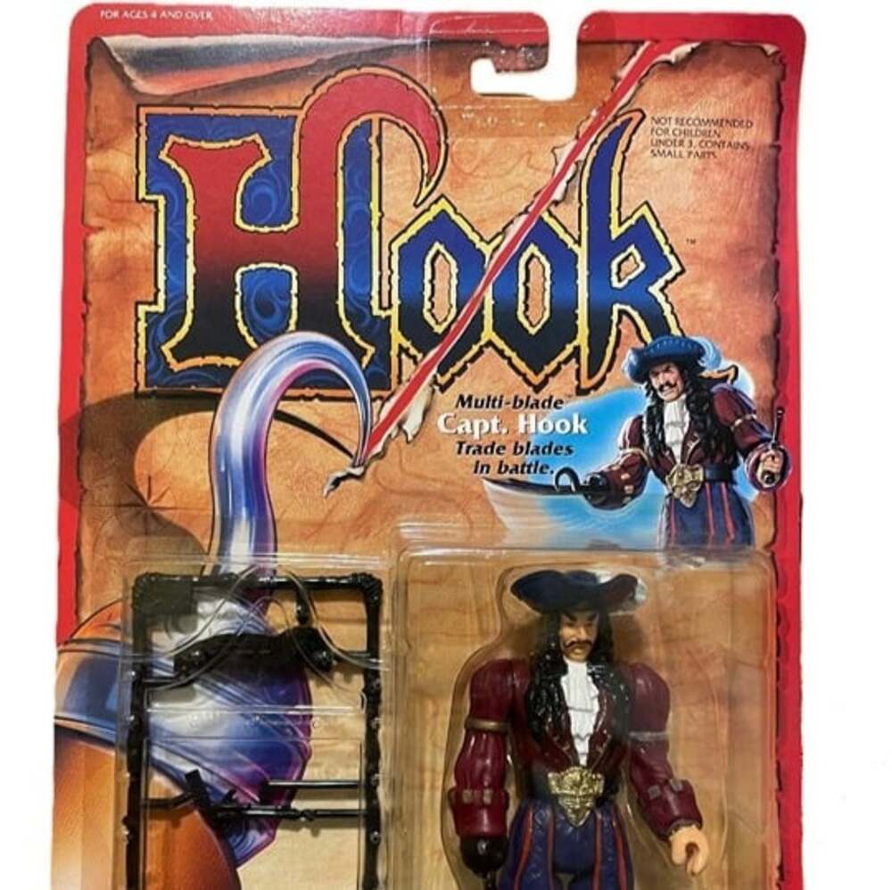 Vintage 1991 Mattel Hook Multi-Blade Captain Hook Action Figure New Sealed MOC
